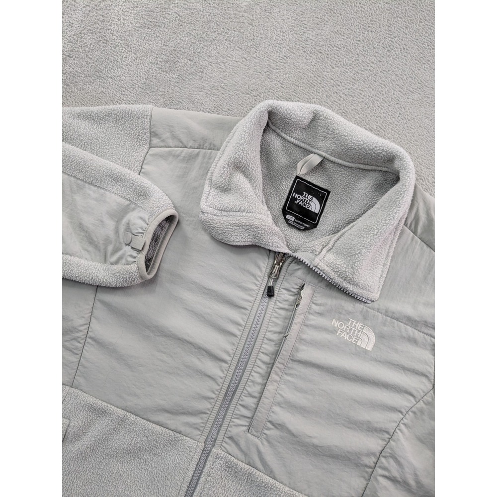 The North Face Denali 2 Fleece Jacket Womens Large Grey Polartec Full Zip
